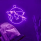 World map - globe with a heart