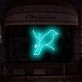 Fantail Neon Sign for whimsical and artistic spaces