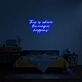 The Magic Happens Neon Sign adds whimsy to any room