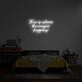 The Magic Happens Neon Sign adds whimsy to any room