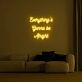Be Alright V2 Neon Sign for positive and encouraging settings