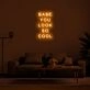 Babe You Look So Cool Neon Sign adds a stylish touch