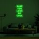 Babe You Look So Cool Neon Sign adds a stylish touch