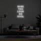 Babe You Look So Cool Neon Sign adds a stylish touch