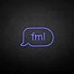 'Fml' neon sign