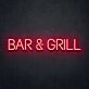 Bar Grill Neon Sign ideal for bar and grill establishments