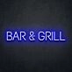 Bar Grill Neon Sign ideal for bar and grill establishments