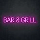 Bar Grill Neon Sign ideal for bar and grill establishments