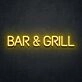 Bar Grill Neon Sign ideal for bar and grill establishments