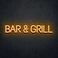 Bar Grill Neon Sign ideal for bar and grill establishments