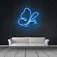 Abstract Butterfly Neon Sign perfect for artistic decor