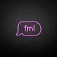 'Fml' neon sign