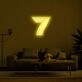 7 Neon Sign adds a unique touch to any room
