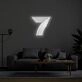 7 Neon Sign adds a unique touch to any room