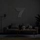 7 Neon Sign adds a unique touch to any room