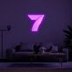 7 Neon Sign adds a unique touch to any room