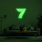 7 Neon Sign adds a unique touch to any room