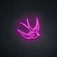 Swallow Neon Sign adds a whimsical touch