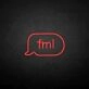 'Fml' neon sign