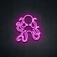 Octopus Neon Sign for Marine Themed Rooms