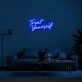 Treat Yourself Neon Sign for Self Care Spaces