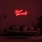 Treat Yourself Neon Sign for Self Care Spaces