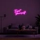 Treat Yourself Neon Sign for Self Care Spaces