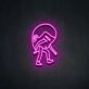 Heavy Head Neon Sign for Thoughtful Spaces