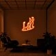 Falling Neon Sign for Dramatic Spaces