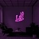 Falling Neon Sign for Dramatic Spaces