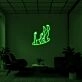 Falling Neon Sign for Dramatic Spaces