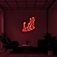 Falling Neon Sign for Dramatic Spaces