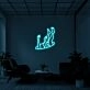 Falling Neon Sign for Dramatic Spaces