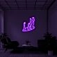Falling Neon Sign for Dramatic Spaces