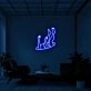 Falling Neon Sign for Dramatic Spaces