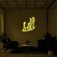 Falling Neon Sign for Dramatic Spaces