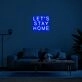 Lets Stay Home Neon Sign for Cozy Living Rooms
