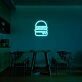 Burger Neon Sign for Restaurants and Diners