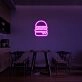 Burger Neon Sign for Restaurants and Diners