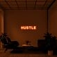 Hustle Neon Sign for Motivational Offices