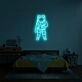 Astronaut Neon Sign for Space Themed Rooms