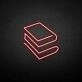 'Book' neon sign