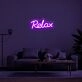 Relax Neon Sign for Calming Spaces