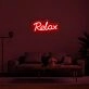 Relax Neon Sign for Calming Spaces