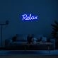 Relax Neon Sign for Calming Spaces