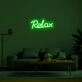 Relax Neon Sign for Calming Spaces