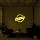 Hustle Logo Neon Sign for Motivational Spaces