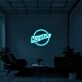 Hustle Logo Neon Sign for Motivational Spaces