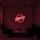 Hustle Logo Neon Sign for Motivational Spaces