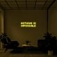 Nothing Is Impossible Neon Sign for Ambitious Spaces